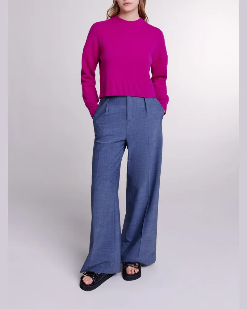 Maje Kaschmirpullover - Rosa Fuchsia Rosa