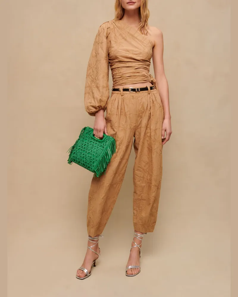 Maje Asymmetrisches Geknotetes Top - Beige Beige
