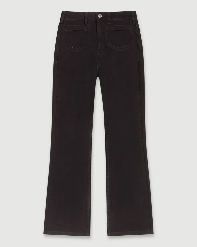Maje Gerade Geschnittener Jeans - Schwarz Schwarz