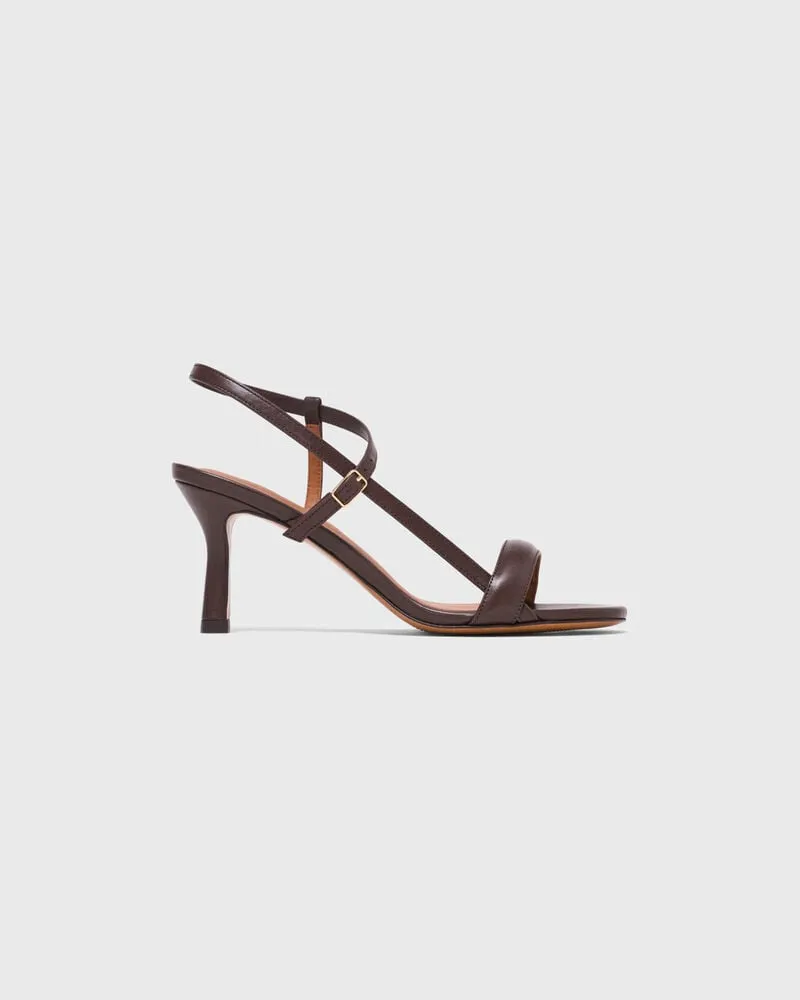 Maje Ledersandalen Mit Riemen - Braun Braun