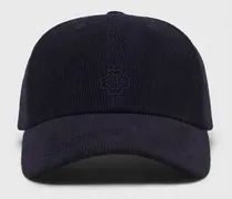 Cordsamt-kappe - Marineblau