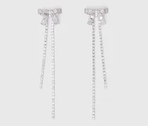 Schleifenohrringe Mit Strass - Kristall