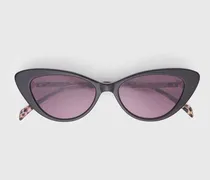 Cat-eye-sonnenbrille - Schwarz
