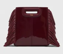 M Mini-tasche Aus Glattleder - Rot Bordeaux