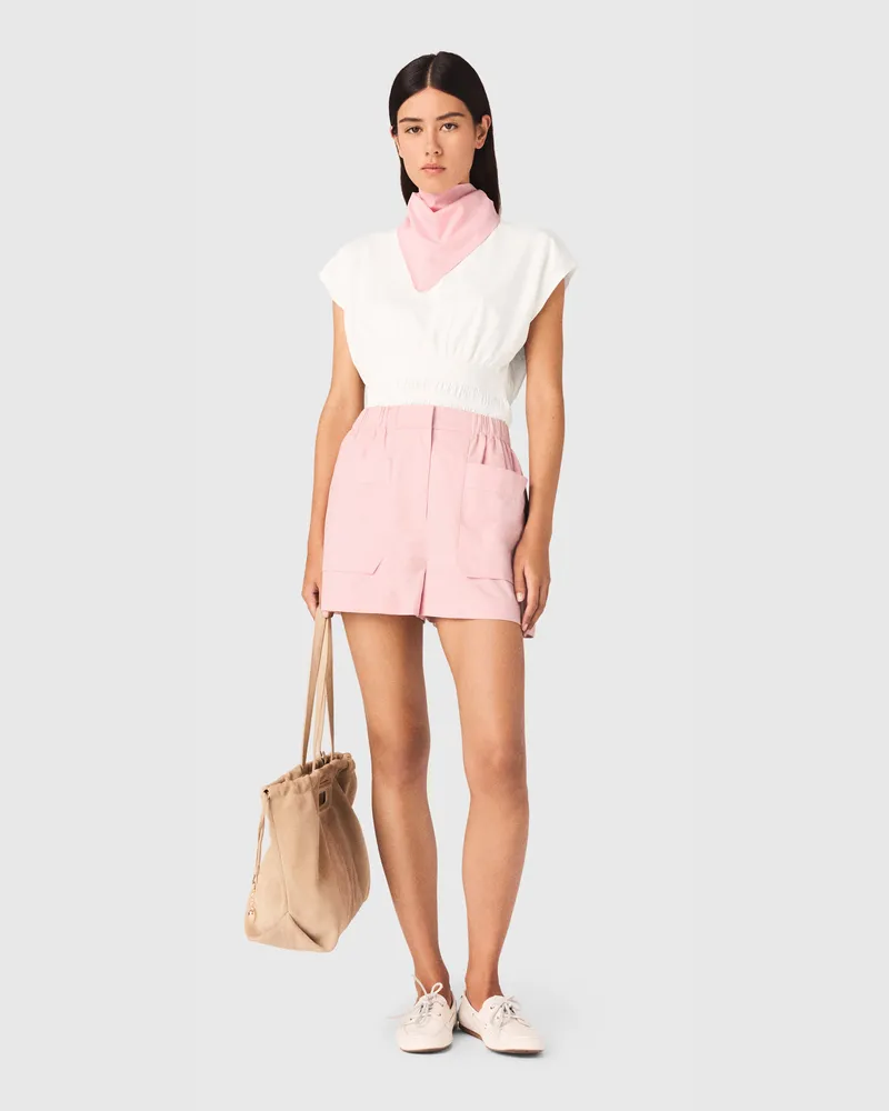 Maje Baumwollshorts - Rosa Rosa