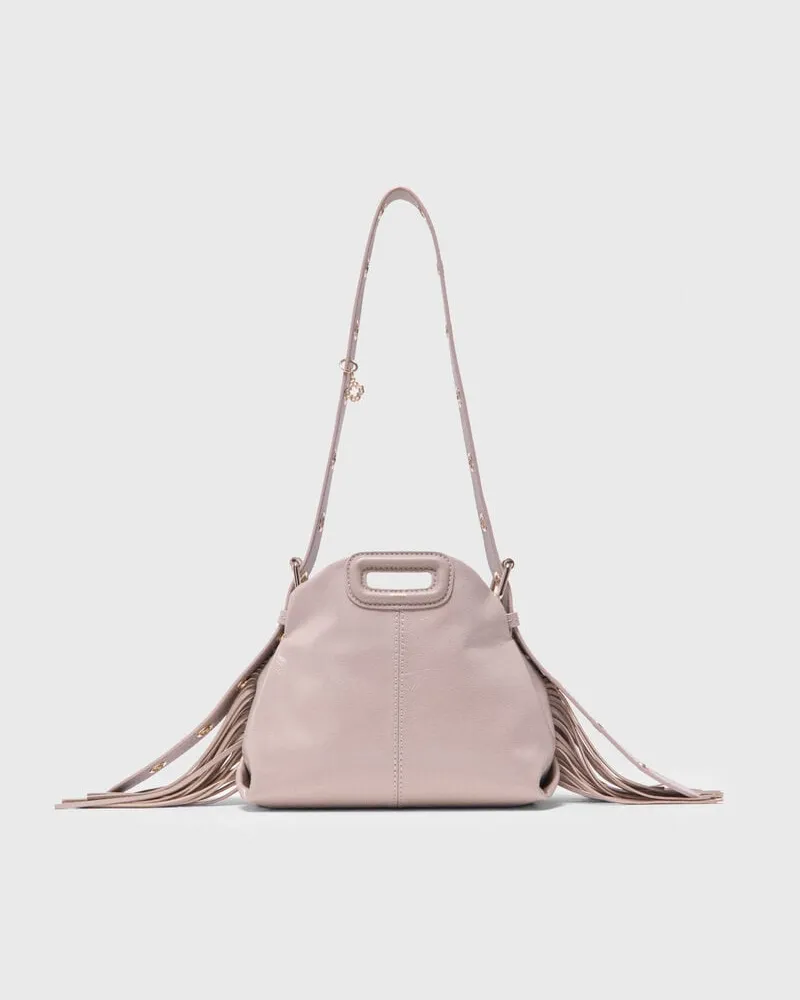Maje Tasche Miss M Mini, Naplak-leder - Beige Kitt