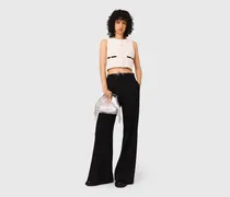 Ärmelloses Top Aus Tweed-lurex - Ecru
