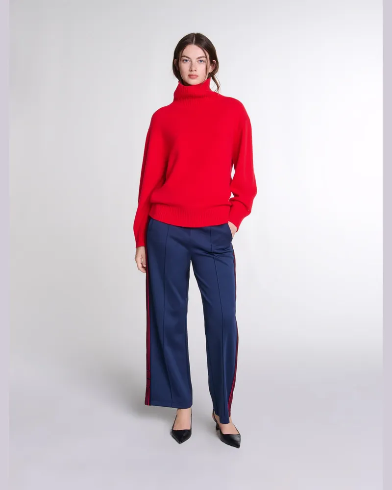 Maje Kaschmirpullover Mit Stehkragen - Rot Rot