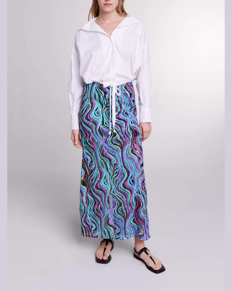 Maje Kurze Bluse Aus Baumwolle - Weiß Weiß