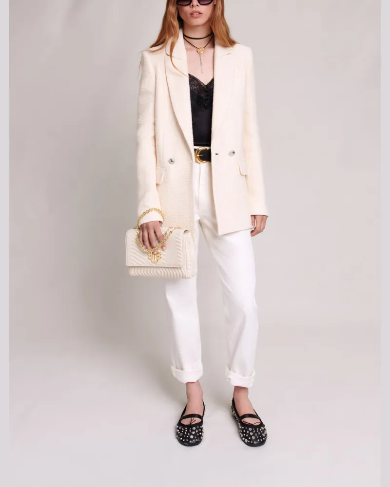 Maje Weite Jeans - Ecru Ecru