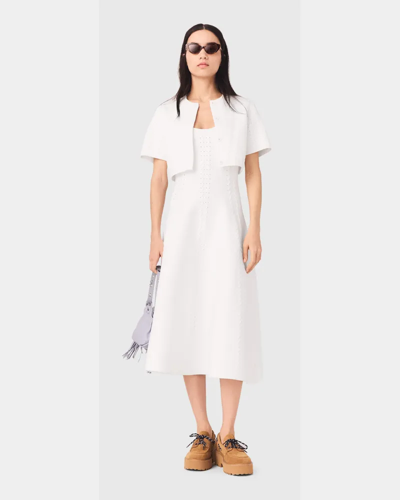 Maje Kurzer Cardigan - Weiß Weiß