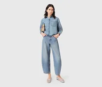 Jeanshemd Mit Logo - Blau