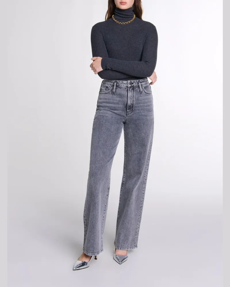 Maje Pullover Aus Wolle Und Seide - Grau Grau