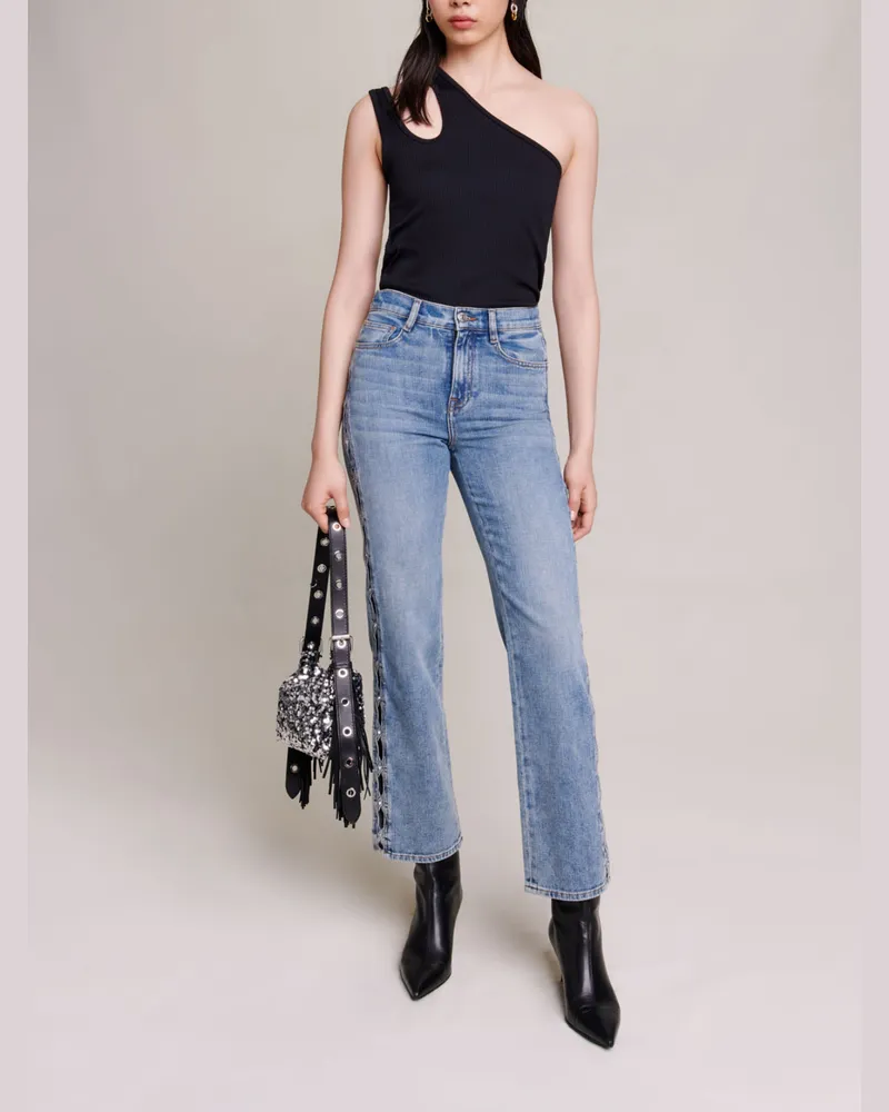 Maje Jeans Mit Geradem Bein - Blau Blau