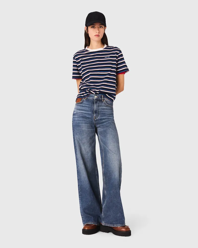 Maje Weite Jeans - Blau Blau