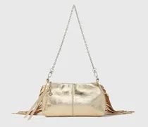Clutch Miss M Aus Metallic-leder - Golden