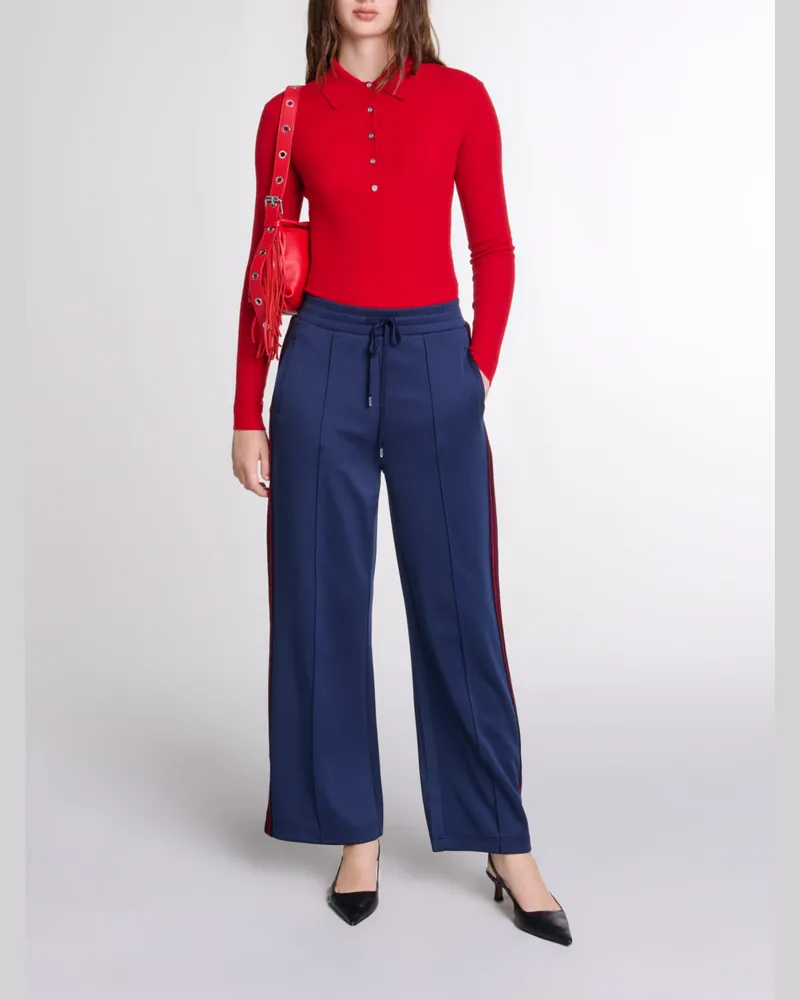 Maje Body Aus Wolle Und Seide - Rot Rot