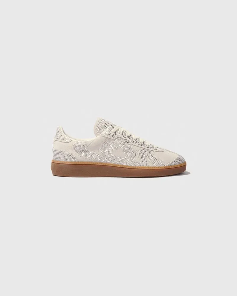 Maje Lässige Turnschuhe Mit Strass - Grau Hellgrau