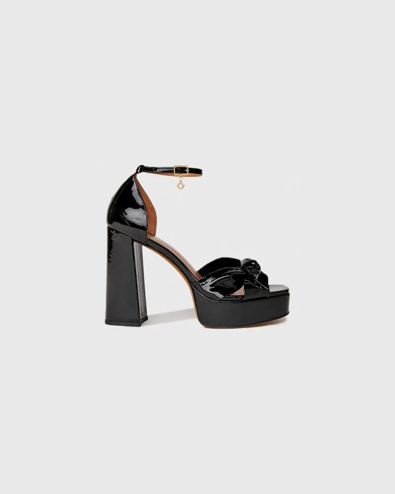 Maje Plateau-sandalen Aus Leder - Festliche Kleidung - Schwarz Schwarz