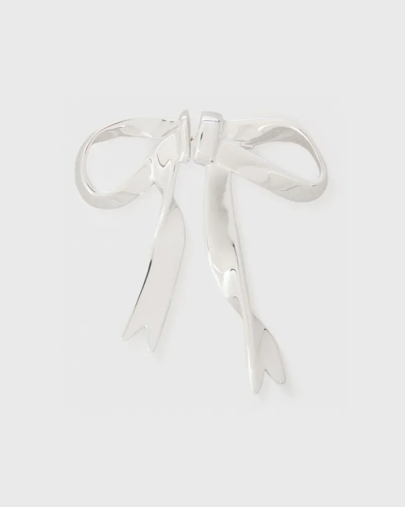 Maje Silberner Schleifenohrring Silber