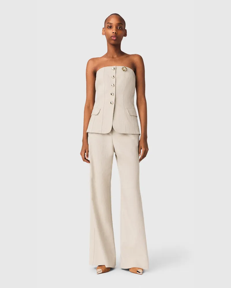 Maje Anzug-bustier-top - Beige Beige