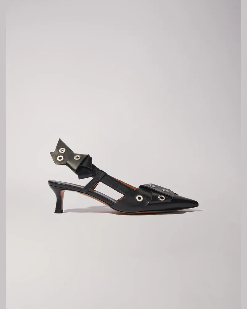 Maje Spitze Pumps Mit Schleifendetail - Festliche Kleidung - Schwarz Schwarz