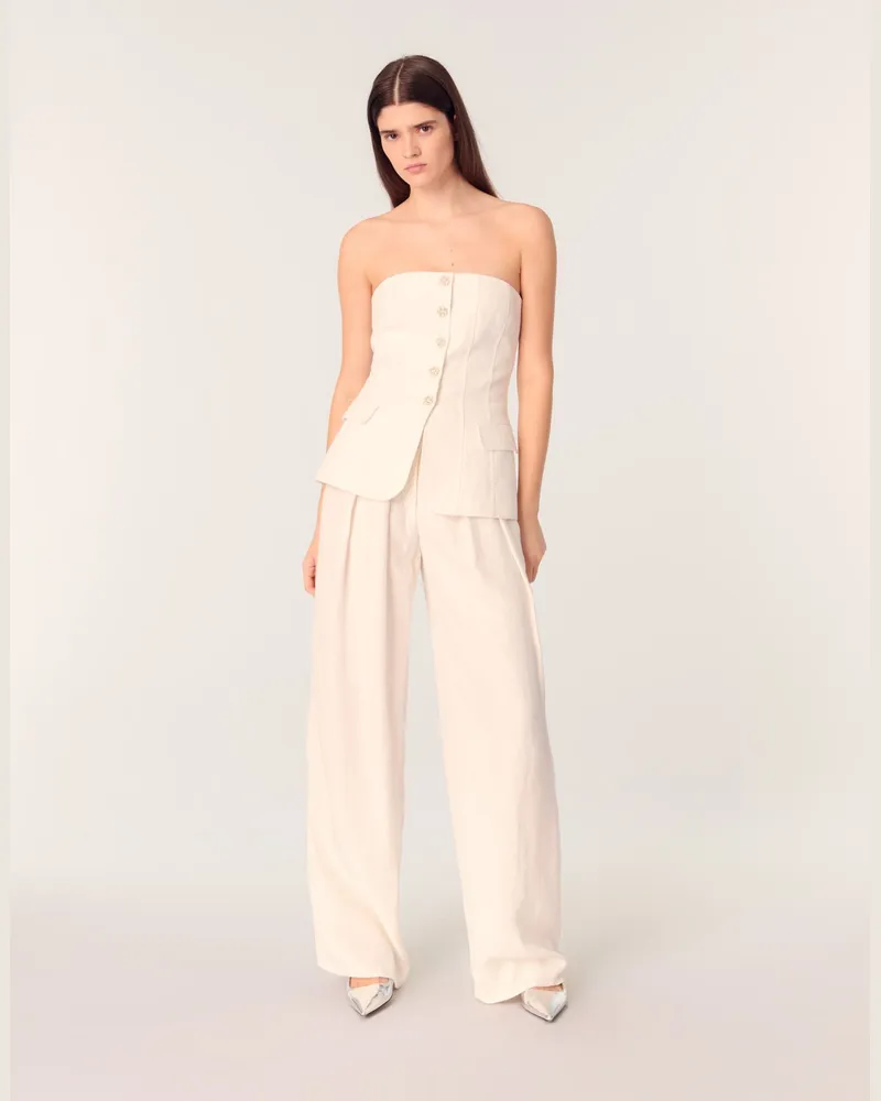 Maje Bustier-top - Ecru Ecru