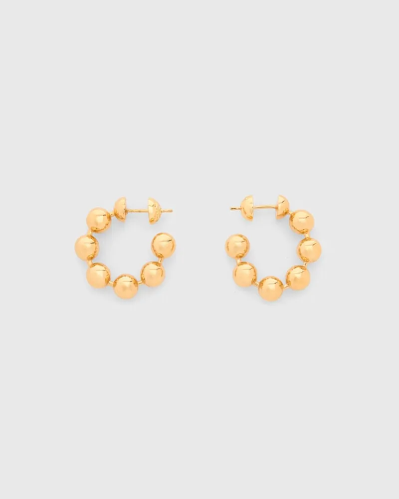 Maje Creolen Mit Kugeln - Golden Golden