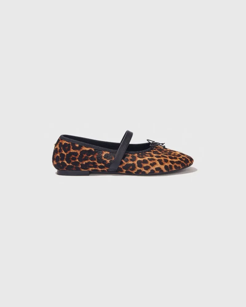 Maje Lederballerinas Mit Leopardenoptik - Imprime Leopard Imprime