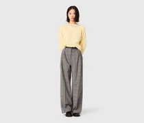 Abnehmbarer Schmuckkragen-pullover - Gelb