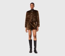 Leopard-kunstpelzjacke - Grand Leopard Print