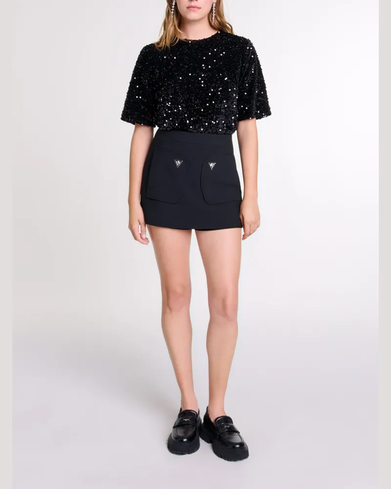 Maje Skorts - Schwarz Schwarz