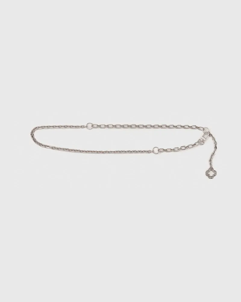 Maje Kettengürtel Mit Clover-logo - Silber Silber
