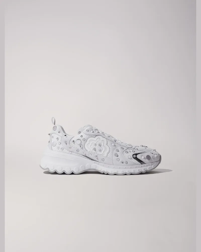 Maje M Sneakers Mit Nieten - Cremeweiß Cremeweiß