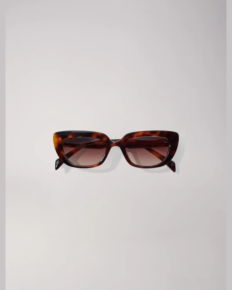Maje Schmale Cat-eye-sonnenbrille Aus Acetat - Schildpatt Schildpatt