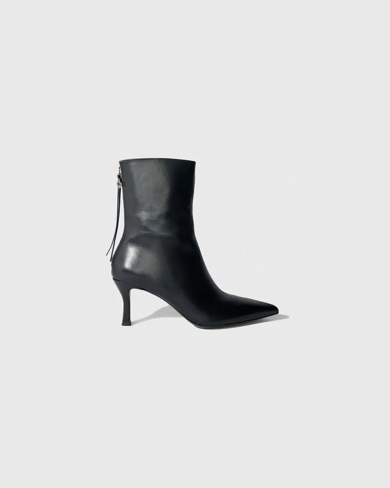 Maje Stiefeletten Aus Leder - Festliche Kleidung - Schwarz Schwarz