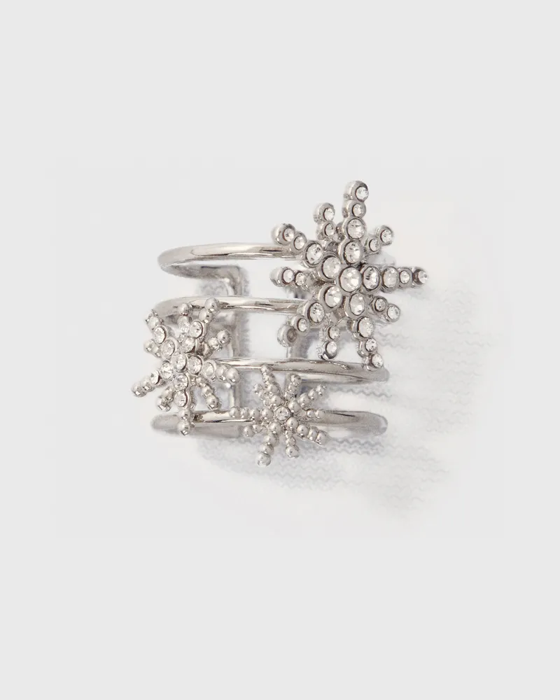 Maje Fingerring Mit Strass-sternen - Silber Silber