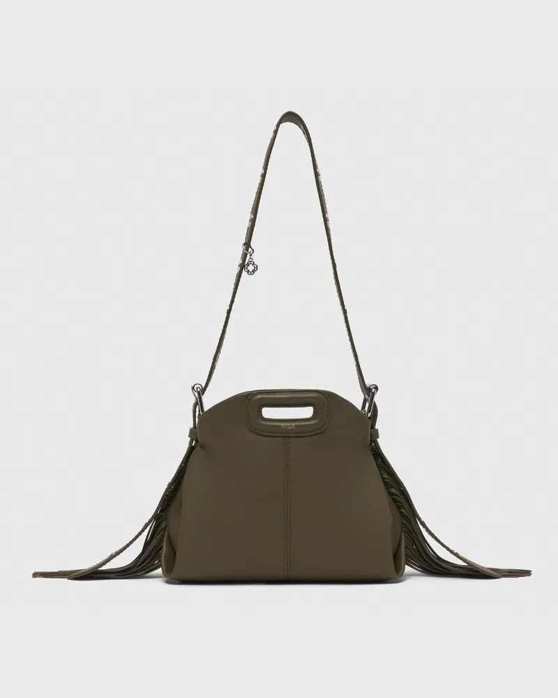 Maje Tasche Miss M Mini Aus Glattleder - Khaki Khaki