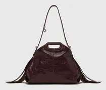 Tasche Miss M Aus Craqulé-leder - Dunkelbraun