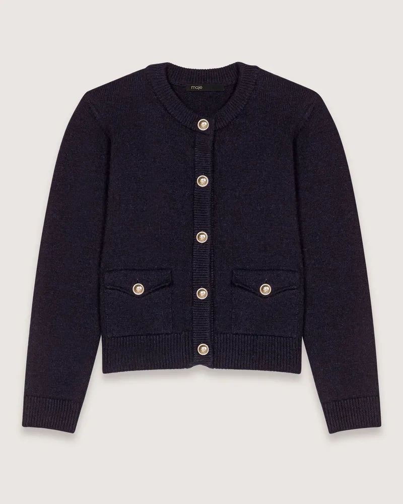 Maje Strickjacke - Marineblau Marine