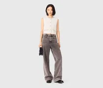 Tweed-jacke Mit Perlenborte - Ecru