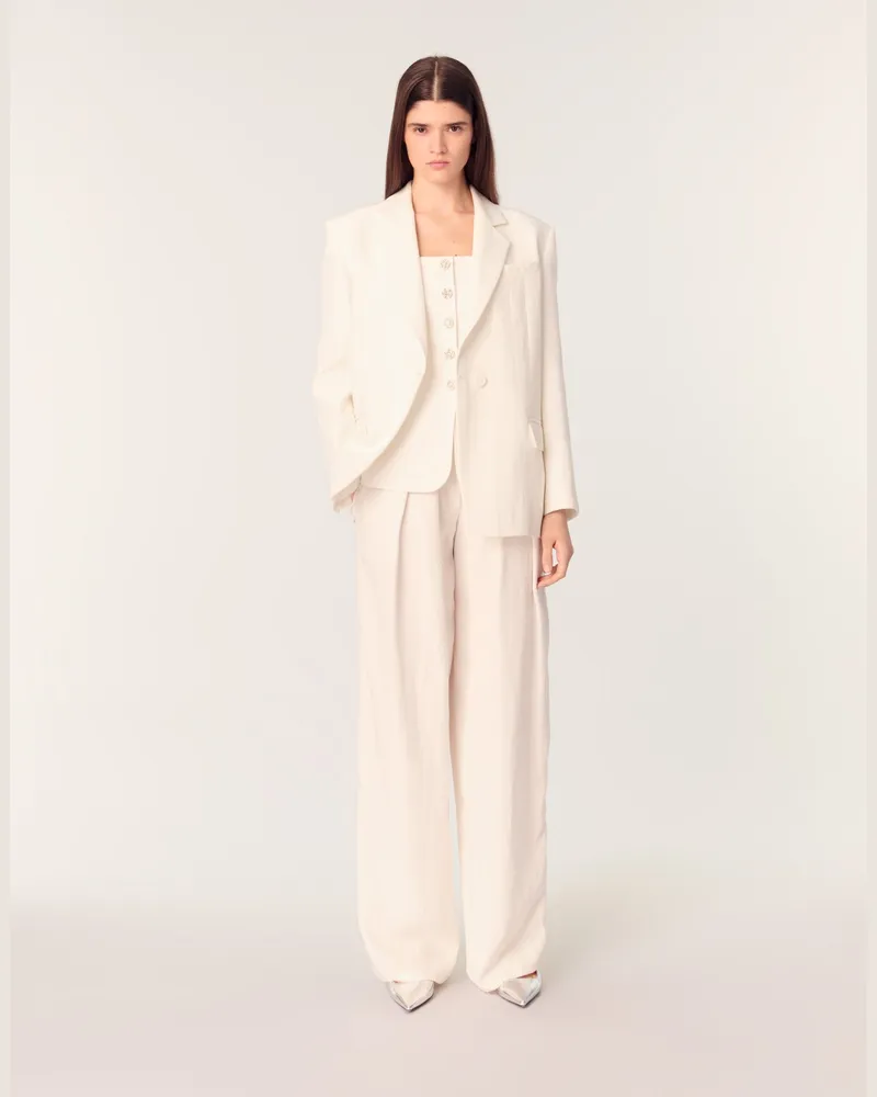 Maje Blazer - Ecru Ecru