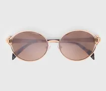 Runde Sonnenbrille - Golden