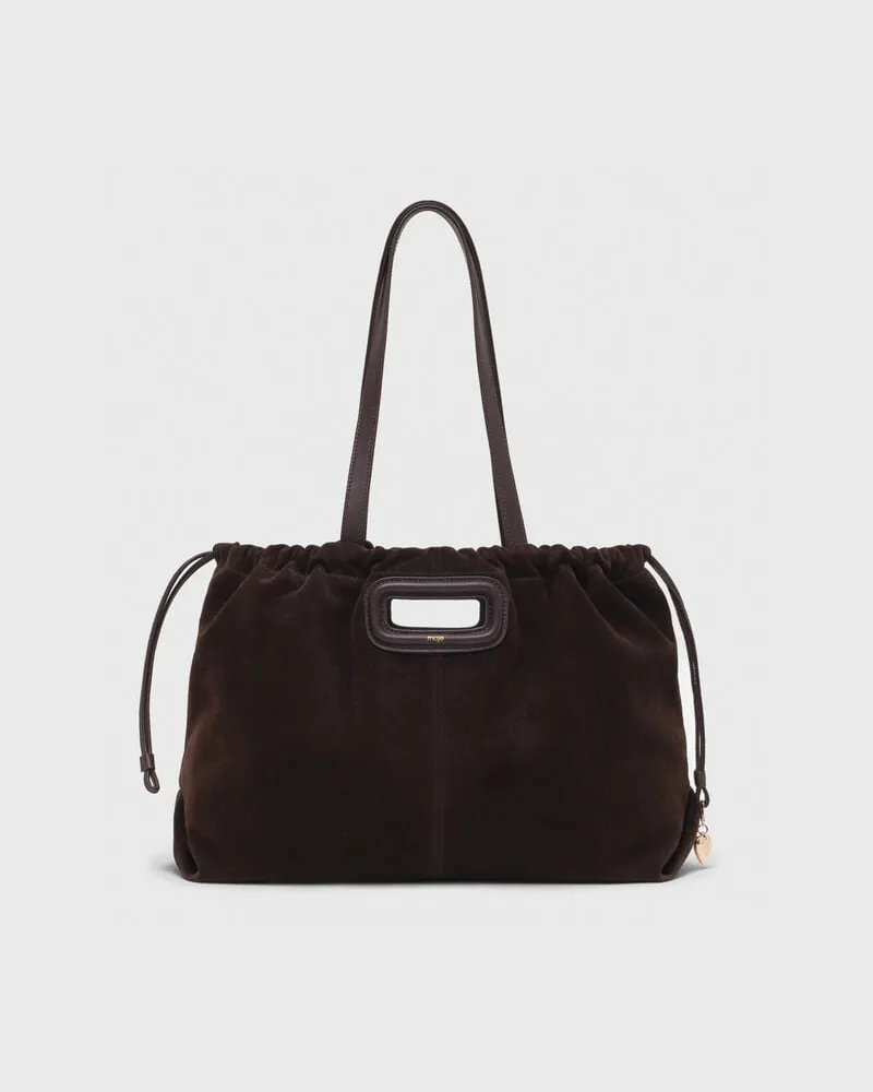 Maje M Tote-bag Aus Wildleder - Dunkelbraun Dunkelbraun