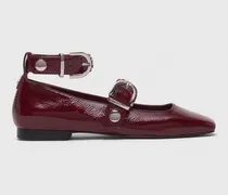 Babies Aus Leder Mit Studs - Rot Bordeaux