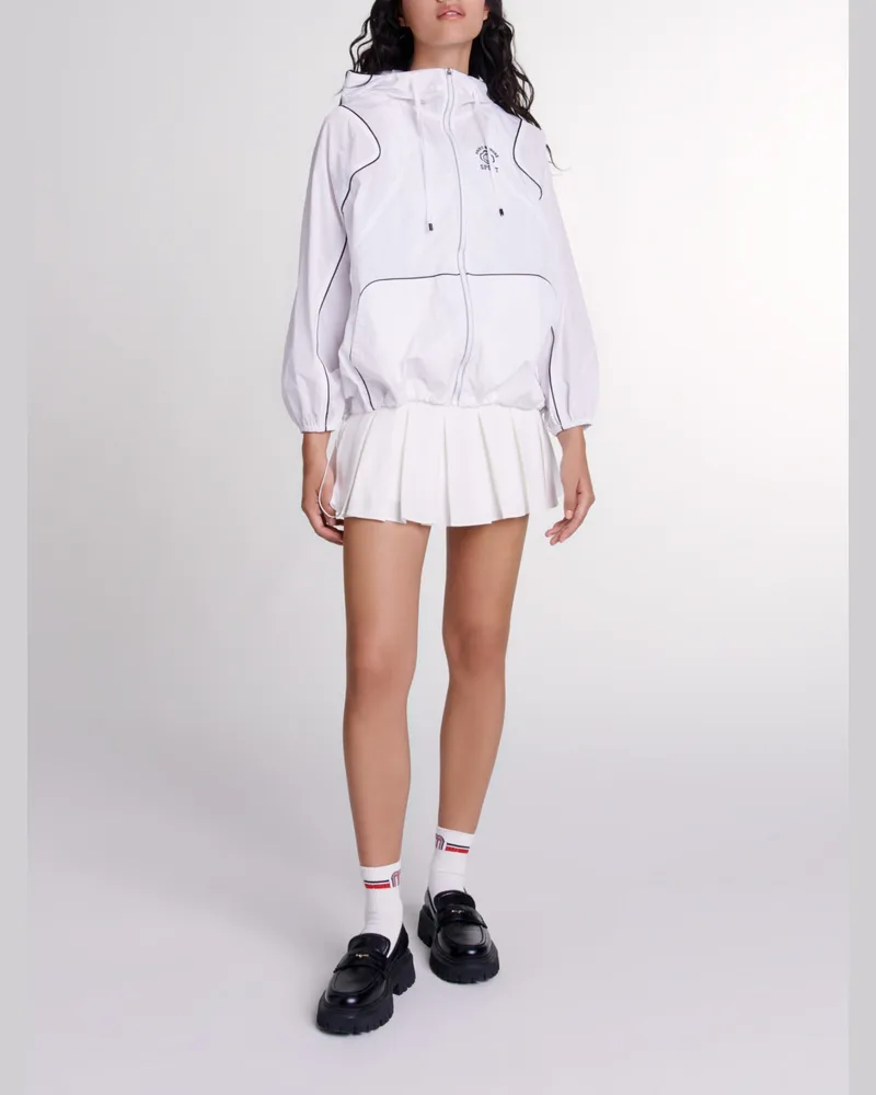 Maje Windjacke Mit Kapuze - Weiß Weiß