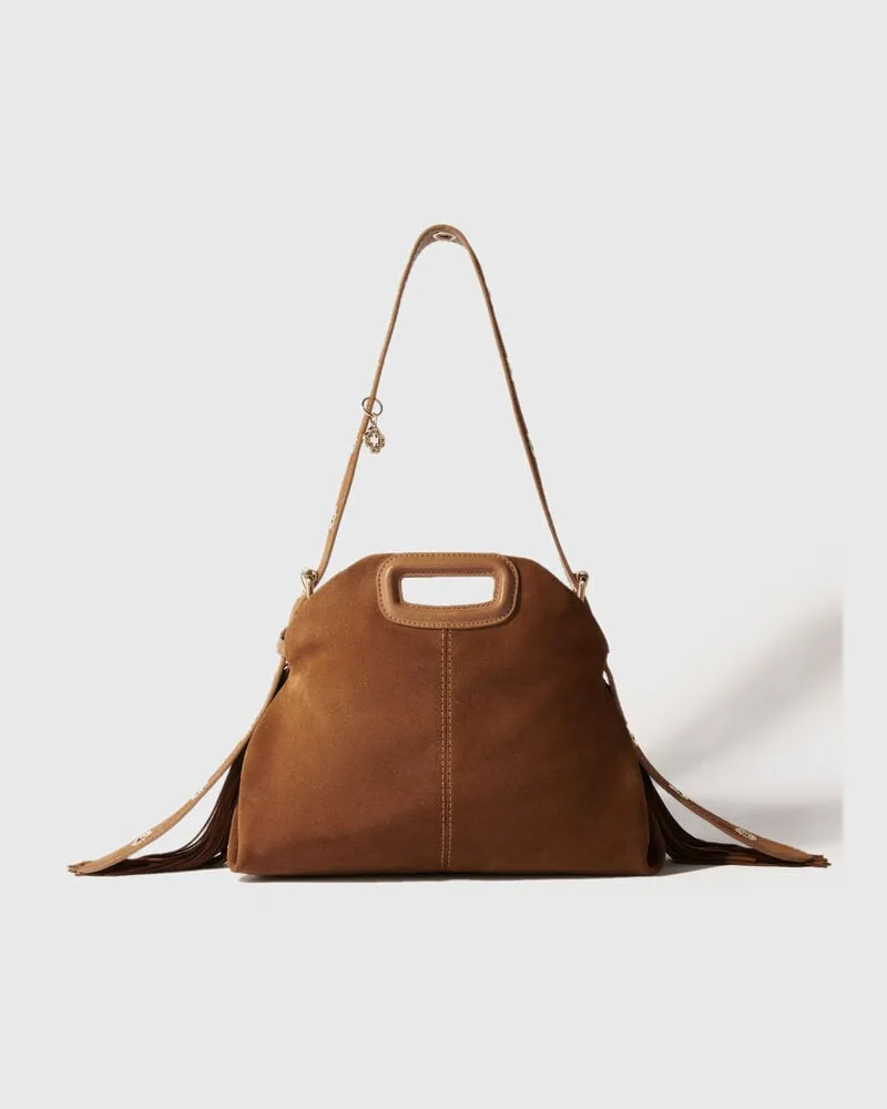 Maje Tasche Miss M Aus Wildleder - Kamel Kamel