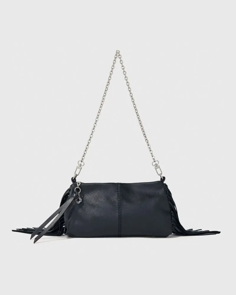 Maje Miss M Pouch Aus Glattleder - Geschenkidee - Schwarz Schwarz