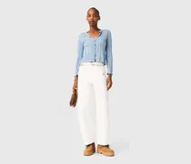 2-in-1 Cardigan - Blau