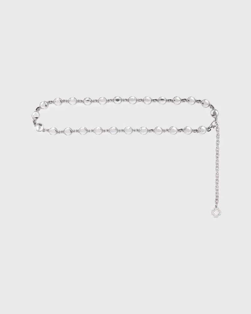 Maje Kettengürtel Mit Strass - Silbern Silbern